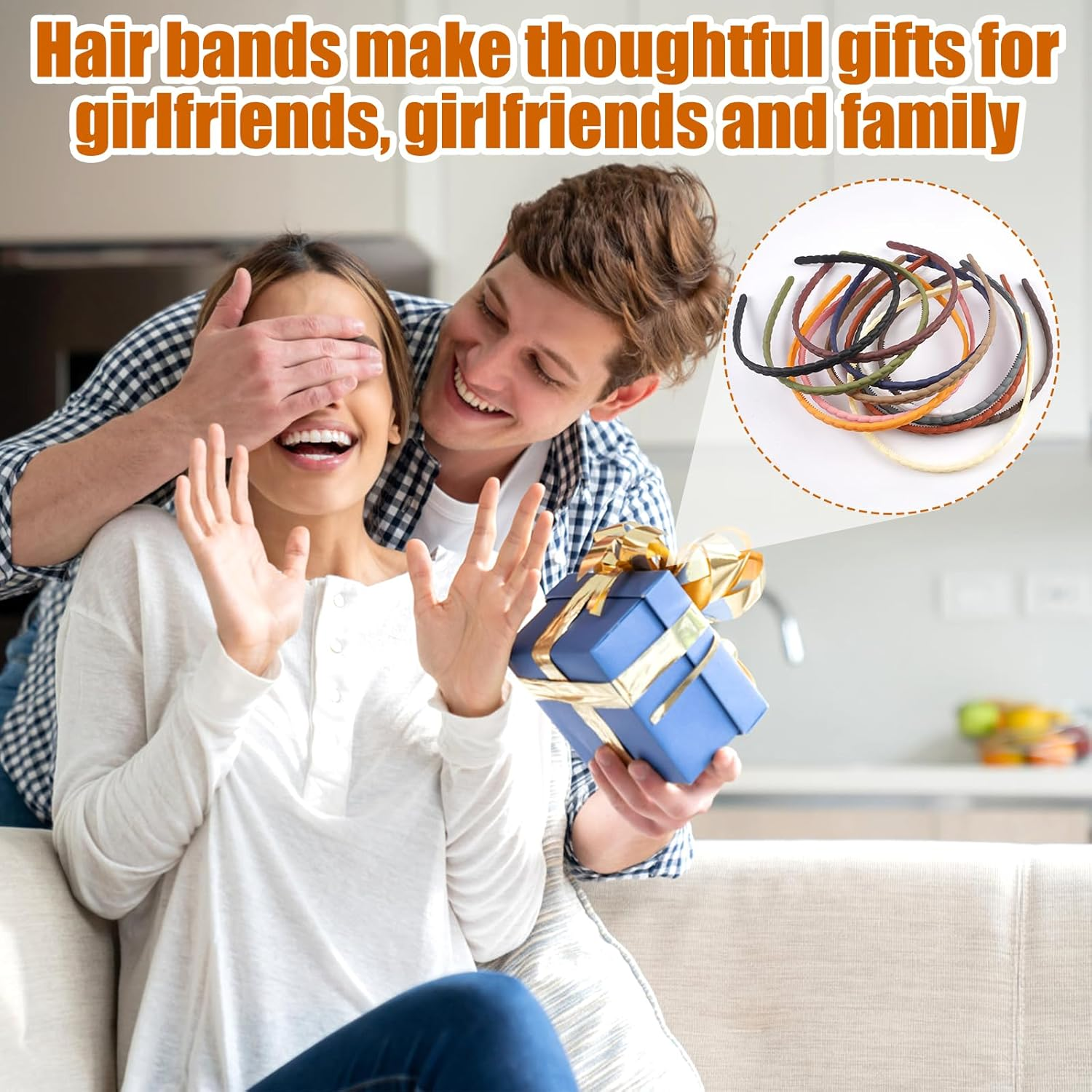 Pack of 12 Girls' Thin Hair Hoops, Women'S Thin Hair Band Women'S Narrow with Teeth, DIY Hair Bands Headbands for Women Girls 12 Colours, 6 Mm image number 1