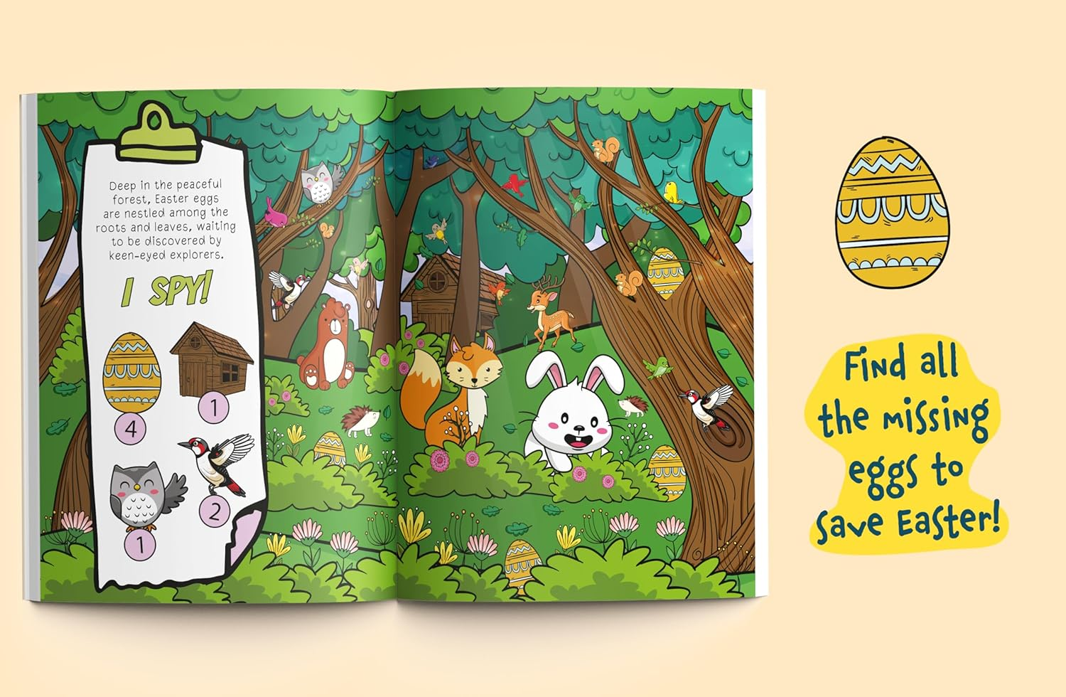 I Spy Easter Eggs: Find the Easter Bunny'S Hidden Eggs and Become the Easter Hero! a Cute Easter Basket Stuffer for Toddlers 2-5 image number 2
