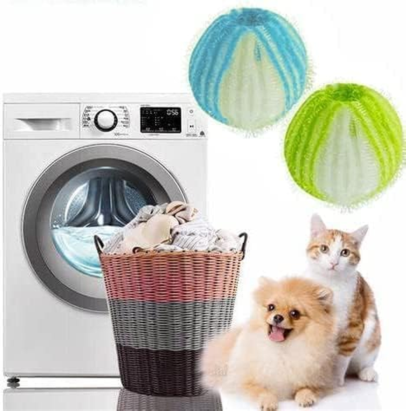 24 Pieces Pet Hair Remover for Laundry, Betterjonny Reusable Dryer Washing Balls Hair Lint Remover Laundry Ball, Pet Hair Laundry Catcher for Laundry
