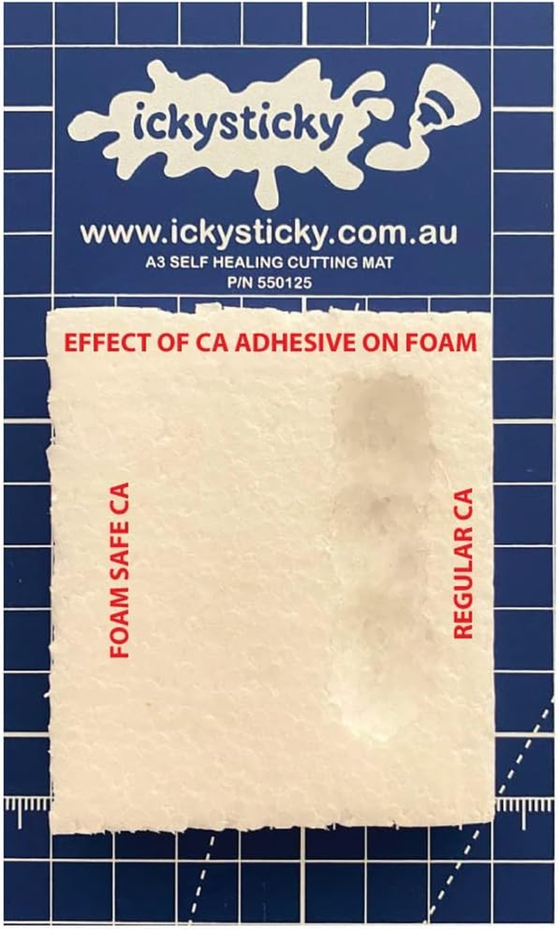 Ickysticky Thin Foam Safe CA Glue 20 G Premium Superglue Wood, Craft, Metal, Plastic, Model Kits, DIY, Home, Office