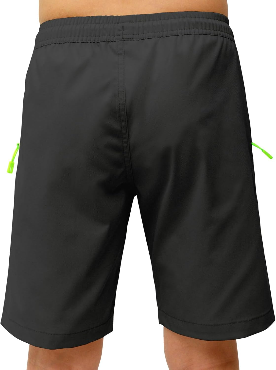 Hill & Sea Boys Shorts Casual Classic Fit Drawstring Summer Beach Twill Shorts with Zipper Pockets image number 4