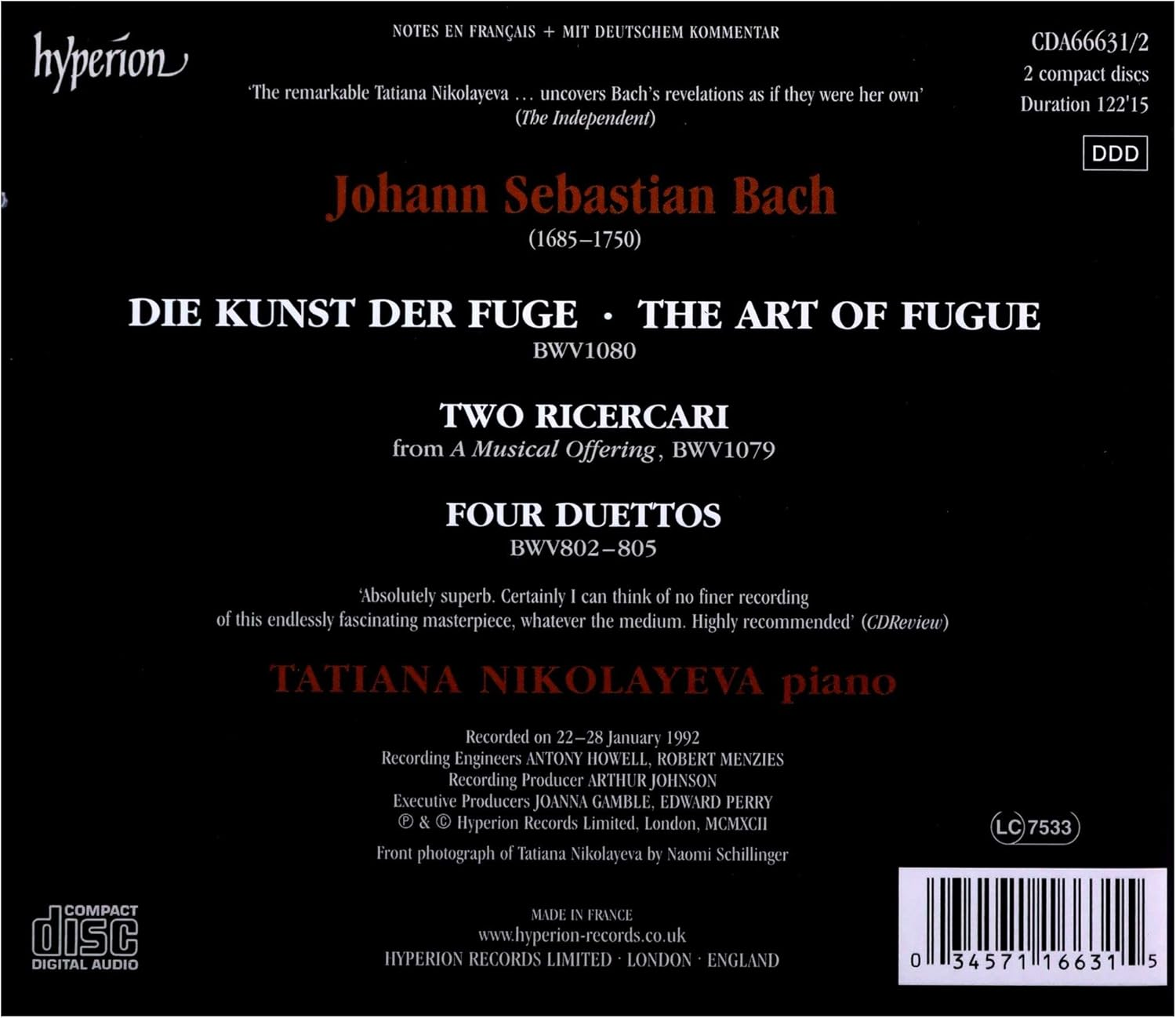 Bach J.S.: Art of Fugue