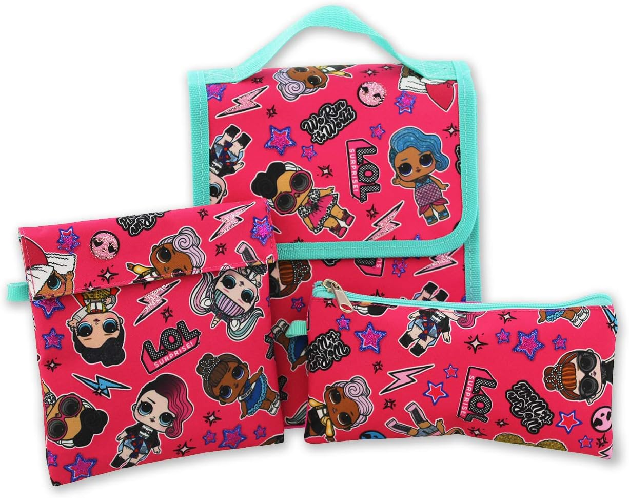 L.O.L. Surprise! Dolls Girls 16" Backpack 5 Piece School Set