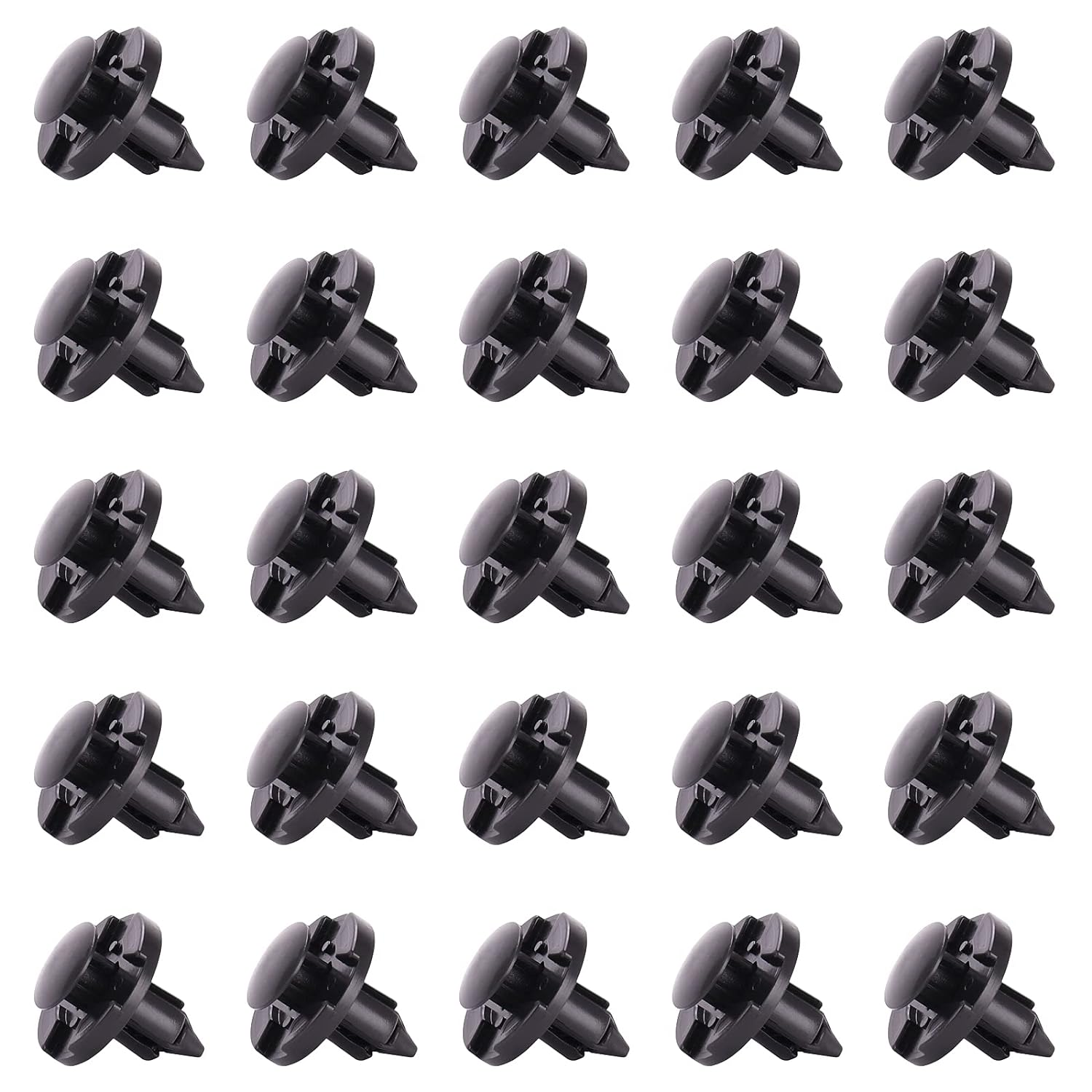 Kinstecks 100PCS Fender Clips Nylon Push-Type Bumper Fender Trim Panel Clips Fastener Rivet Retainer Clips for Nissan Infiniti 01553-09321 image number 2