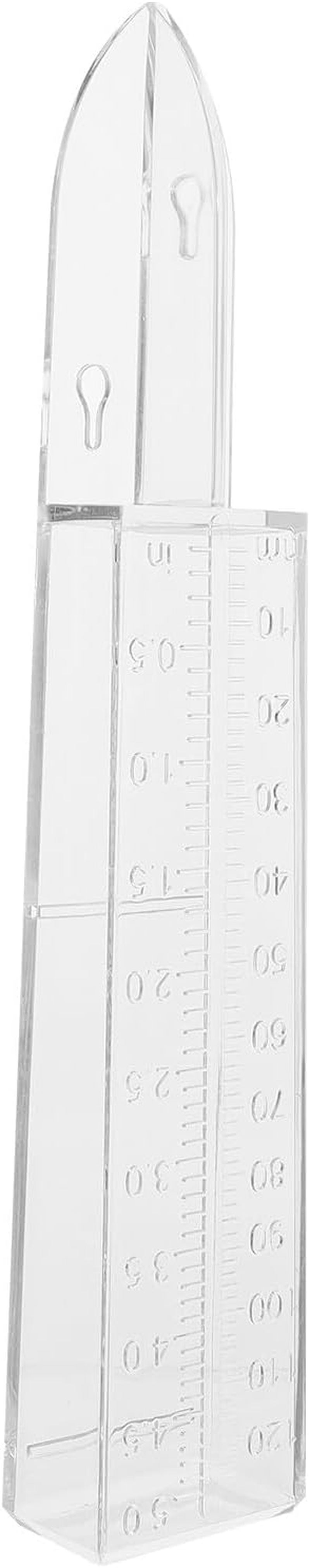 STAHAD Plastic Rain Gauge with Enlarged Scale for Outdoor Use and Practical Rainfall Measuring for Garden and Lawn Read High-Definition Numbers Simple Installation Rain Gauge Holder image number 2