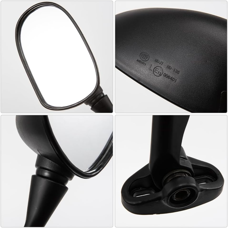 Motorcycle Rear View Mirror Motorcycle Side Mirror Suitable for CBR1000 CBR250 - Black-5515 image number 3