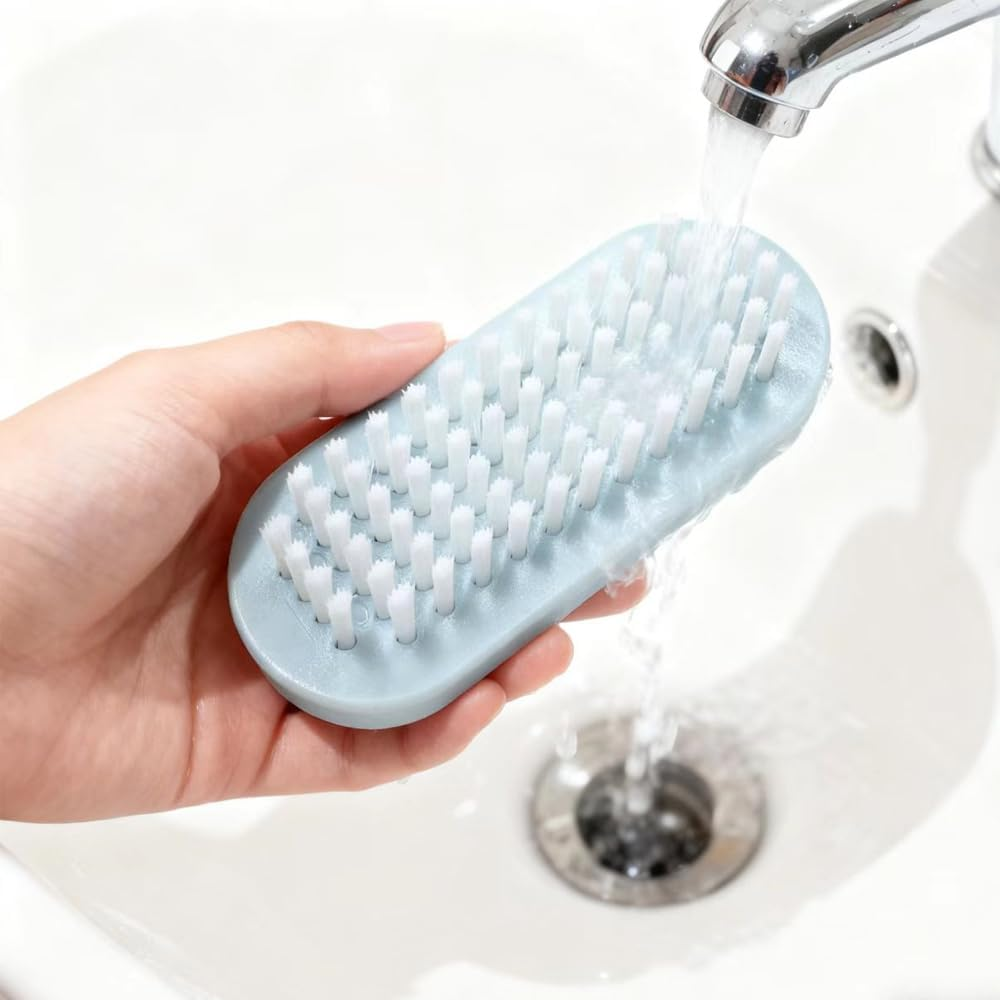 Aoyswuz 5 Pieces Nail Brushes Multicolor, Small Size Plastic Nail Brush Hard Bristles for Toes Nails Hands Cleaning Nail Art image number 1