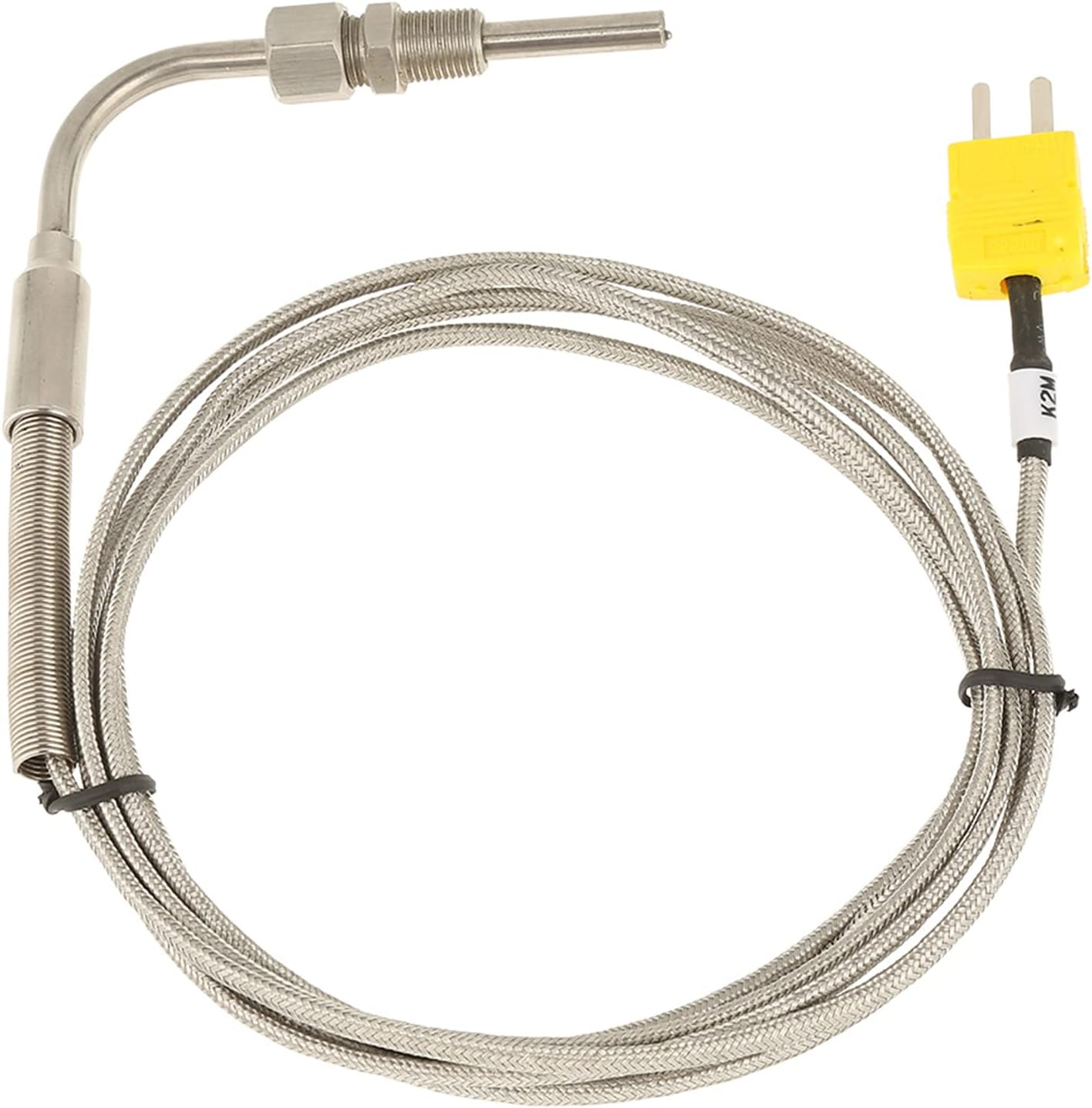 1/8 EGT K-Type Thermocouple,Stainless Steel Probe Thermocouple Temperature Sensors Connector,Adjustable Pressure Lock Exhaust Gas Temp Probe Thermocouple image number 4