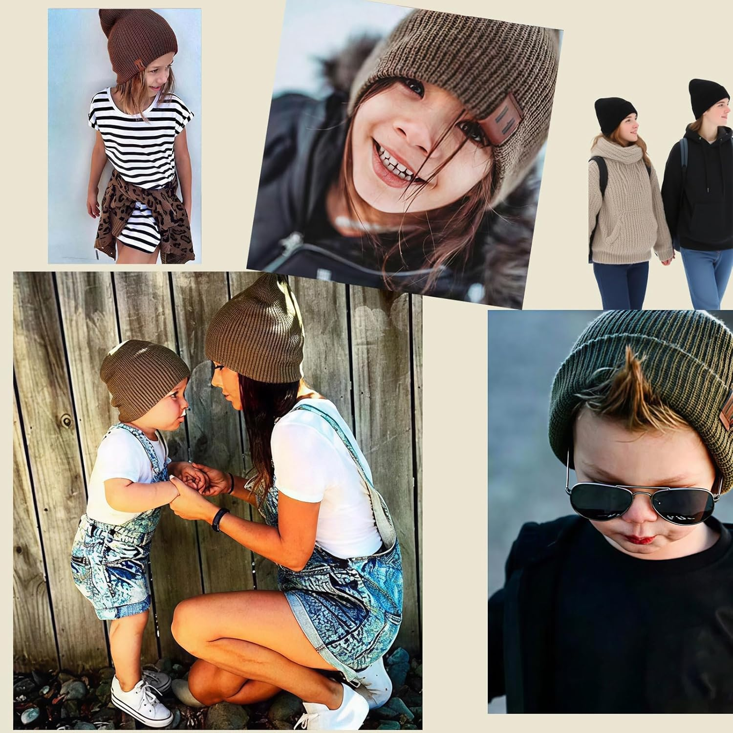 BUYUP Toddler Beanie Baby Boys Girls Beanies Kids Winter Hats Children Knit Warm Caps image number 5