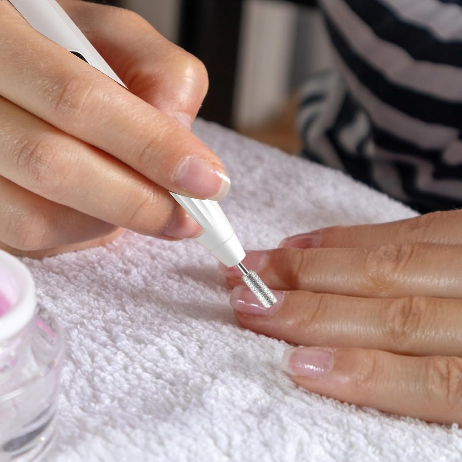 Electric Filer for Nail | Manicure Drill Nail Electric File,Rechargeable Grinder with Replacement Parts, Digital Display Manicure Tools for Polishing Removing image number 5