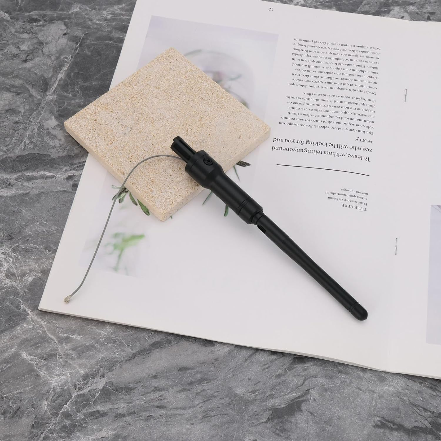 VGOL 1Pc 2.4Ghz Antenna Aerial Compatible with Spektrum Dx6I DX7 DX8 Compatible with JR Compatible with Hobbyking I6S T-I6 T-I8 Black image number 2