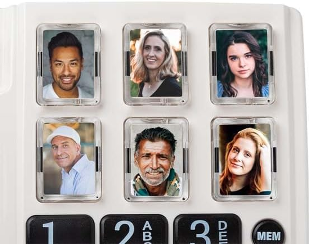 Oricom CARE80 Amplified Phone with Picture Dialling - Corded Phone One-Touch Picture Memory Buttons, Memory Loss, Phone Elderly Visual Hearing Impaired, Hearing Aid and T-Coil Compatible image number 3