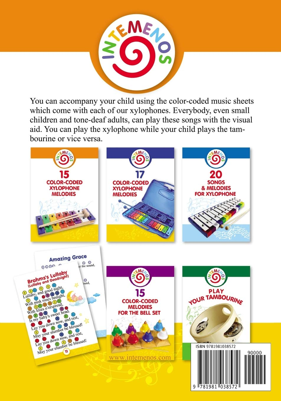 20 Color-Coded Xylophone Melodies: 20 Color-Coded and Letter-Coded Xylophone Sheet Music for Children image number 1