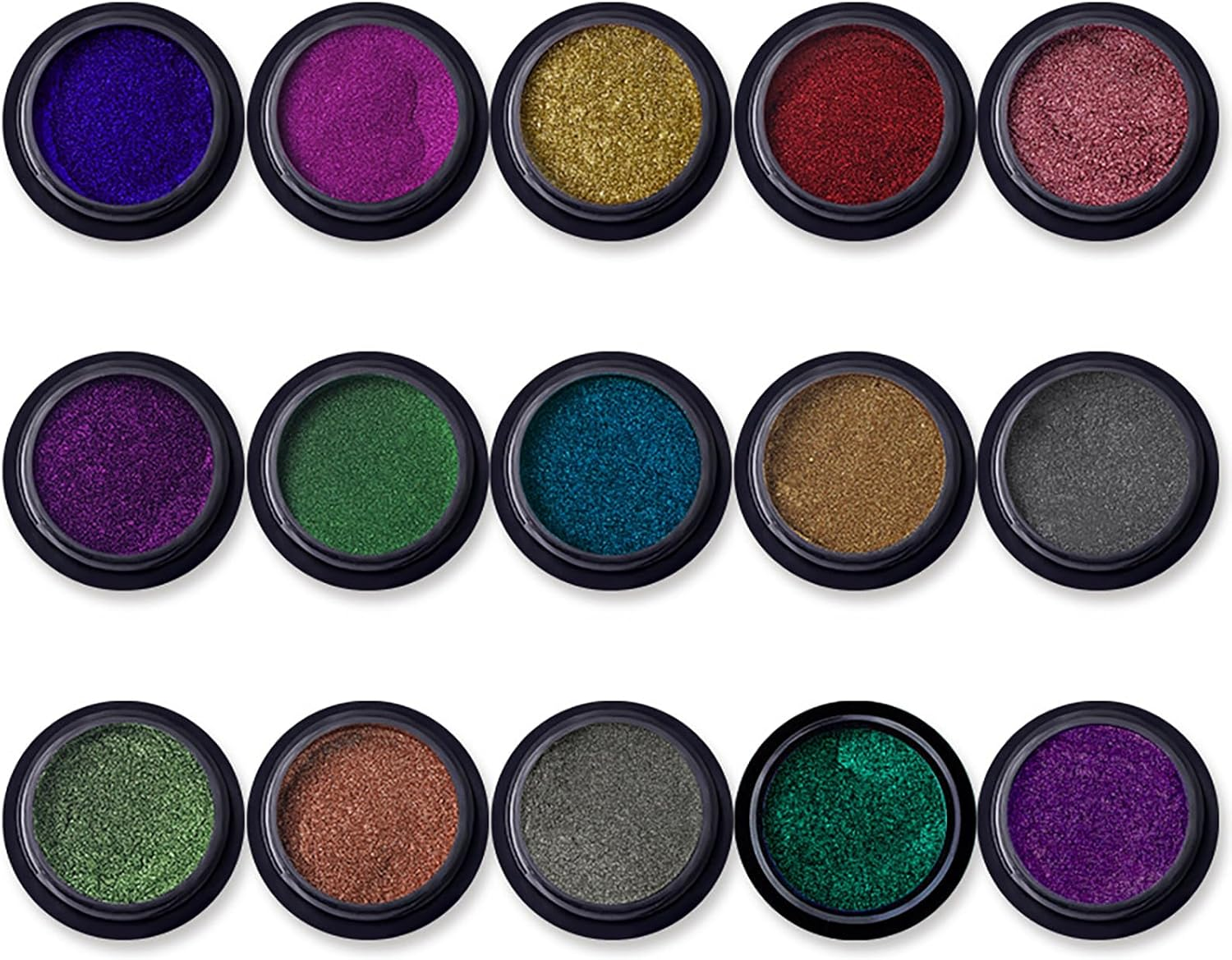 Enmart Fluorescent Nail Powder, Neon Phosphor Pigment Powder Set, Ultrafine Luminous Nail Pigment Dust for DIY Nail Decoration, Waterproof Glitter Eyeshadow, 12 Colors