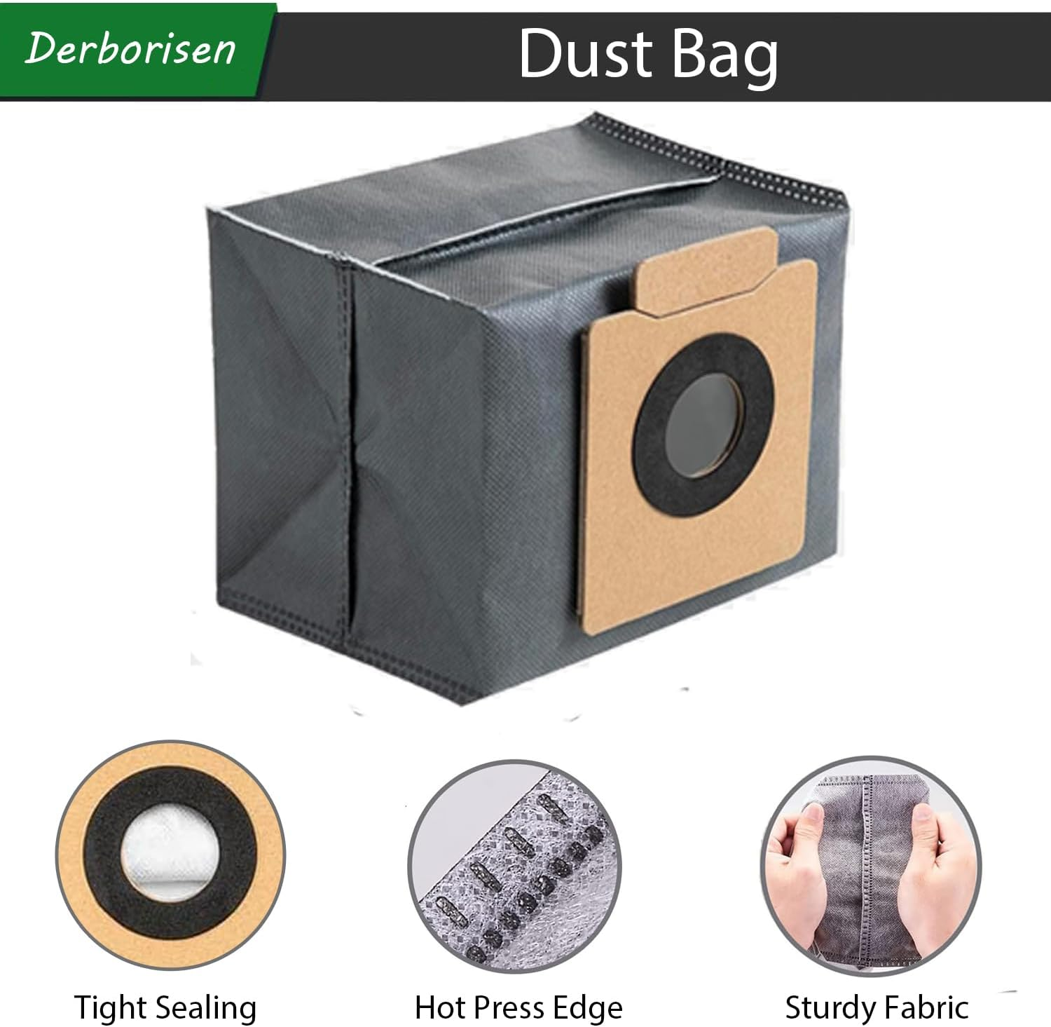 Mop Pad & Dust Bag Replacement Kit for EUFY X10 Pro, for Omni Robot Vacuum Cleaner, Including 8* Mop Pads, 8* Dust Bag