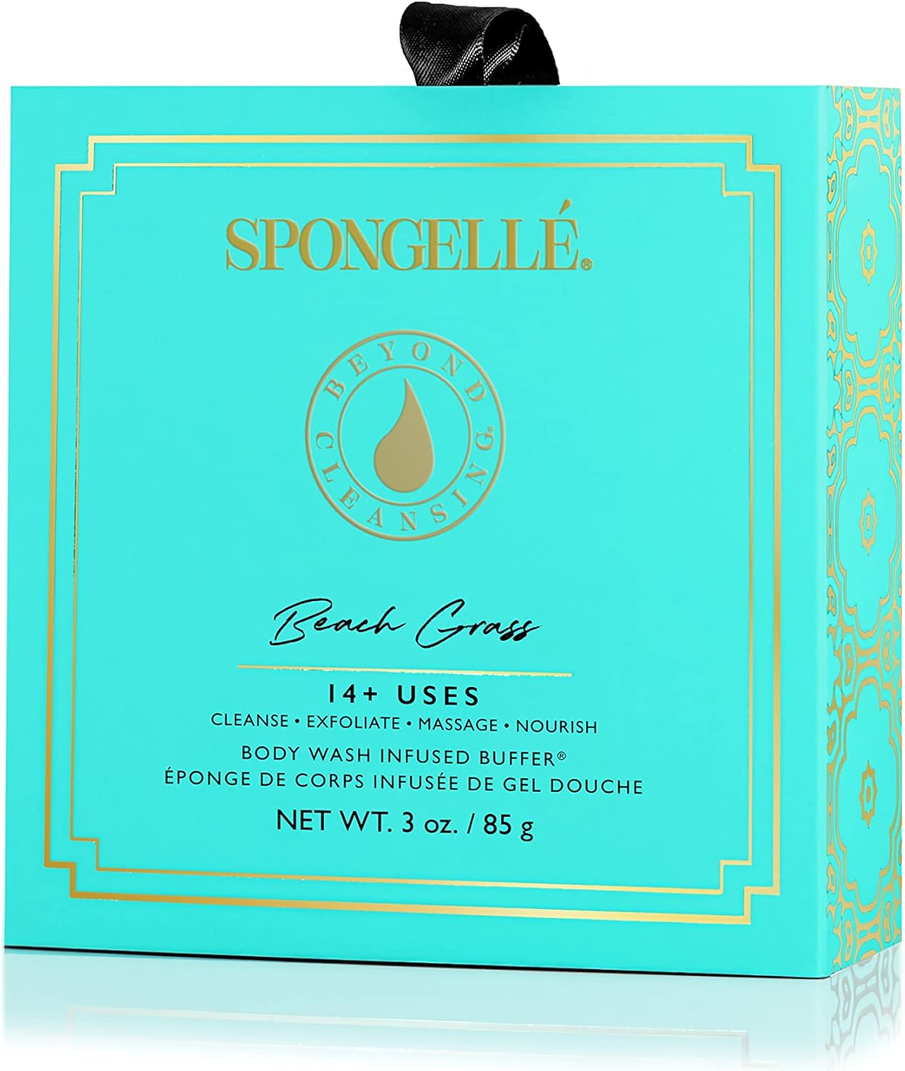 Spongell&eacute; Boxed Flower Shower Body Wash Infused Buffer, Beach Grass image number 2