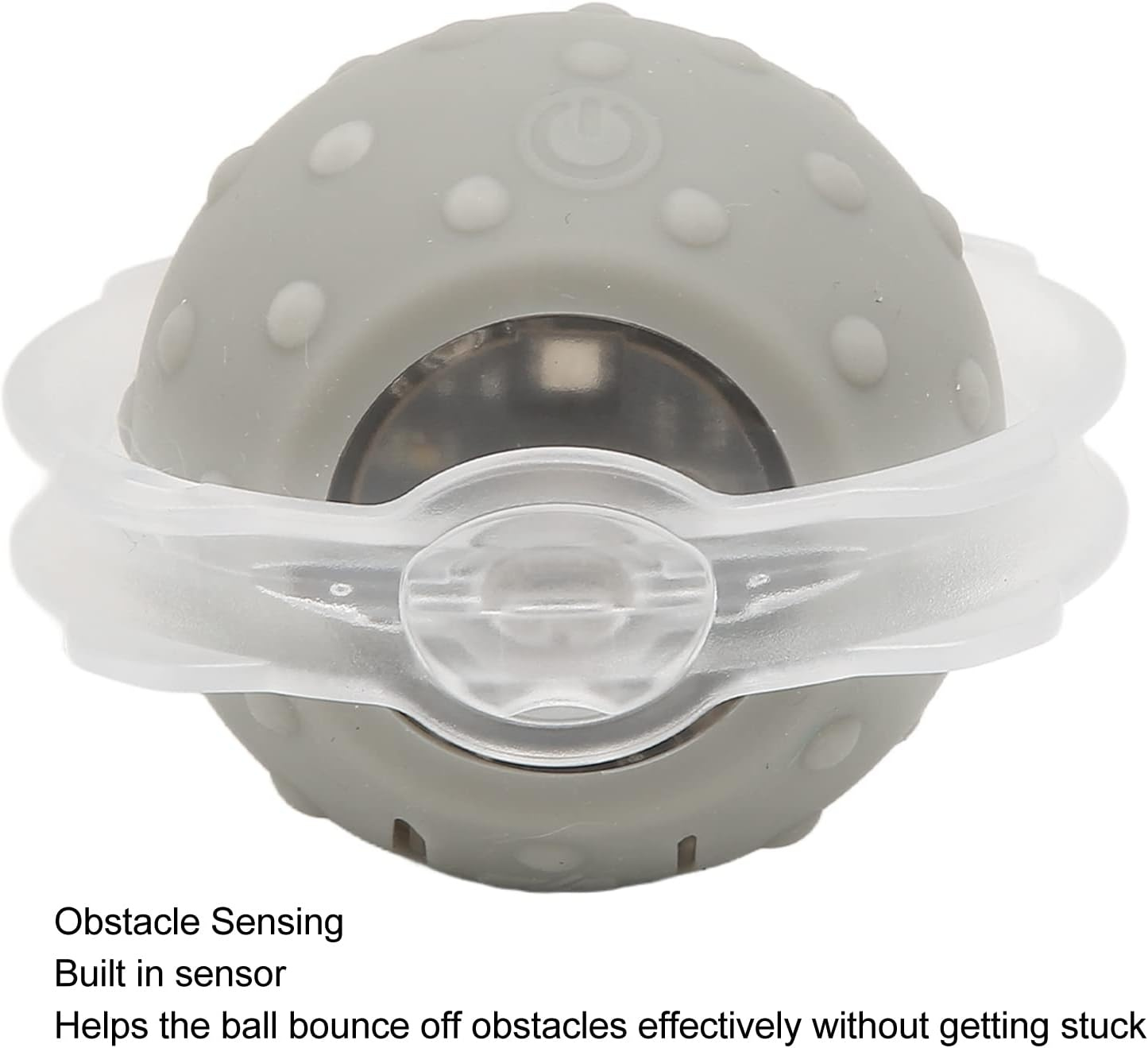 EVTSCAN Electric Cat Ball Toy, Offers 3 Modes, USB Charging Smart Interactive Kitten Toy, with Plush Strap and Bird Chirping Sounds, Cat Exercise Toy image number 2