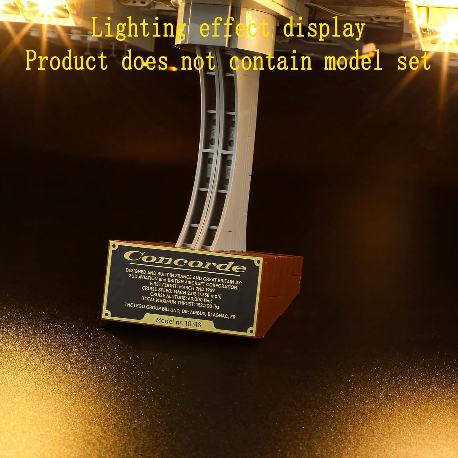 GEAMENT LED Light Kit Compatible with  Concorde - Light Set for Icons 10318 (Model Not Included) image number 5