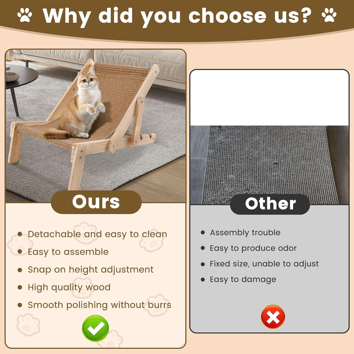 Cat Lounge Chair,Cat Sisal Bed,Cat Beach Chair,Beach Chair Cat Hammock,Sisal Cat Lounger,Sisal Cat Scratcher Chair for Cats Beach Home Indoors Outdoors