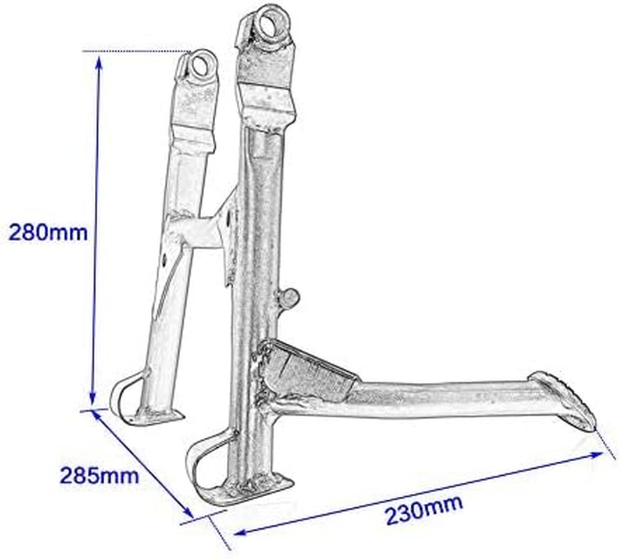 Lorababer for Versys X-300 Motorcycle Steel Center Foot Support Stand Mount Centerstand Compatible with K-Awasaki Versys X300 Versys-X300 2017-2023 18 19 20 21 22 Parking Kickstand Holder image number 1