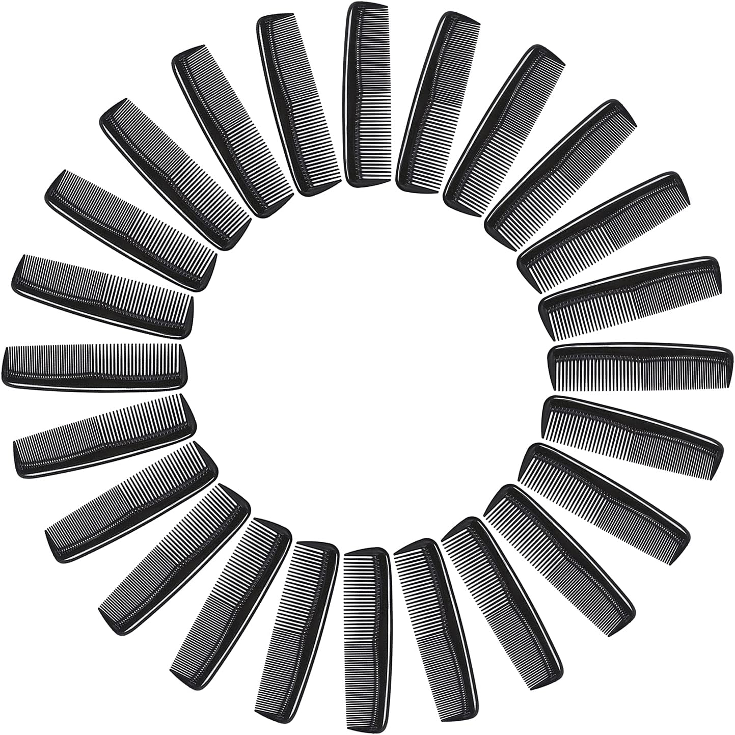 Etercycle 24 Pieces Pocket Hair Combs, 5 Inch Unbreakable Black Comb Great for Travel Used on All Hair Types - Men'S Hair, Women'S Hair, Beard, Mustache and Sideburns image number 3