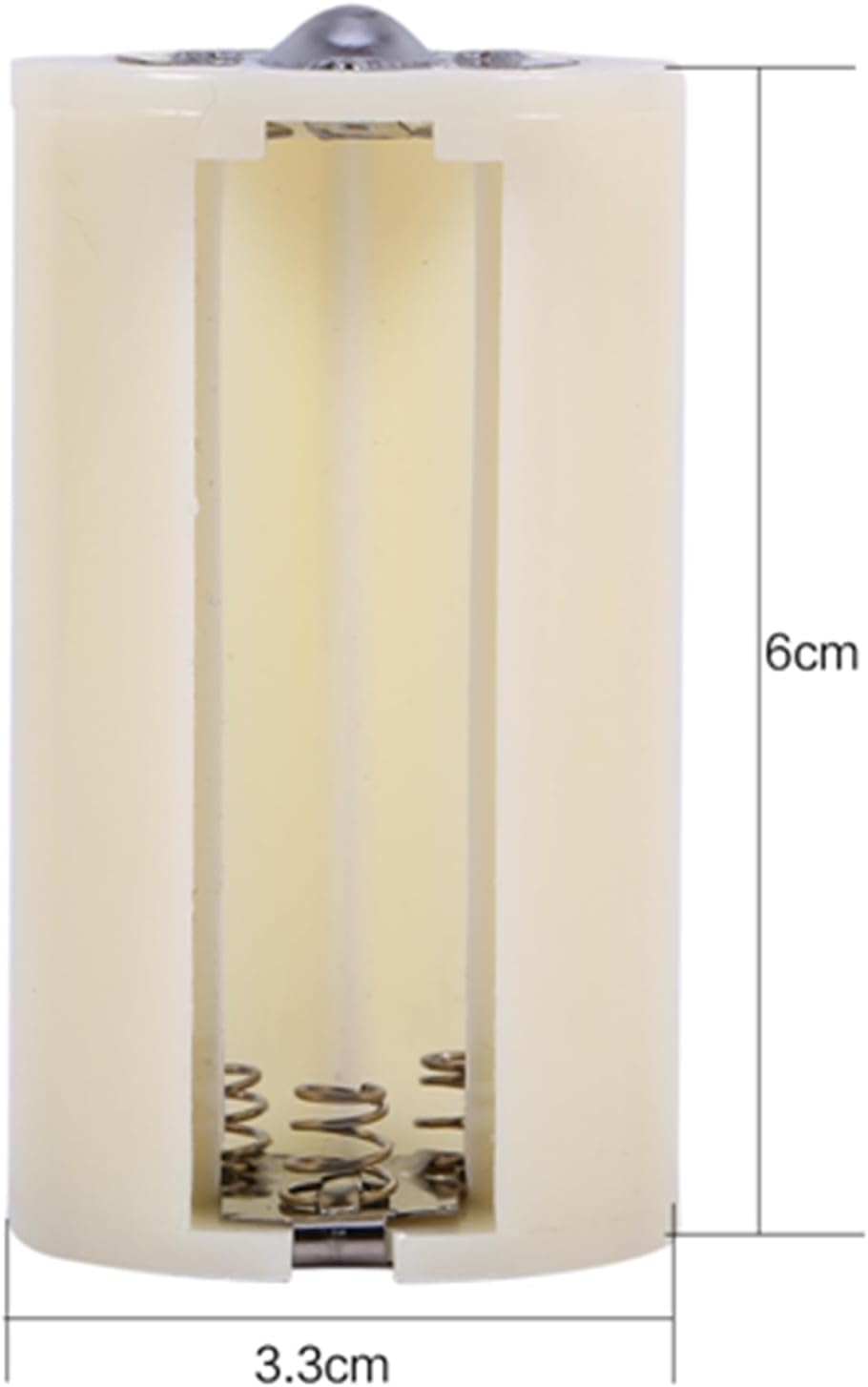 4Pcs AA to D Battery Converter Adapter Holder Case - Parallel Converter for 3 AA Batteries to Replace D Size Batteries - for Electronics and Emergency Use - and Portable Design image number 3