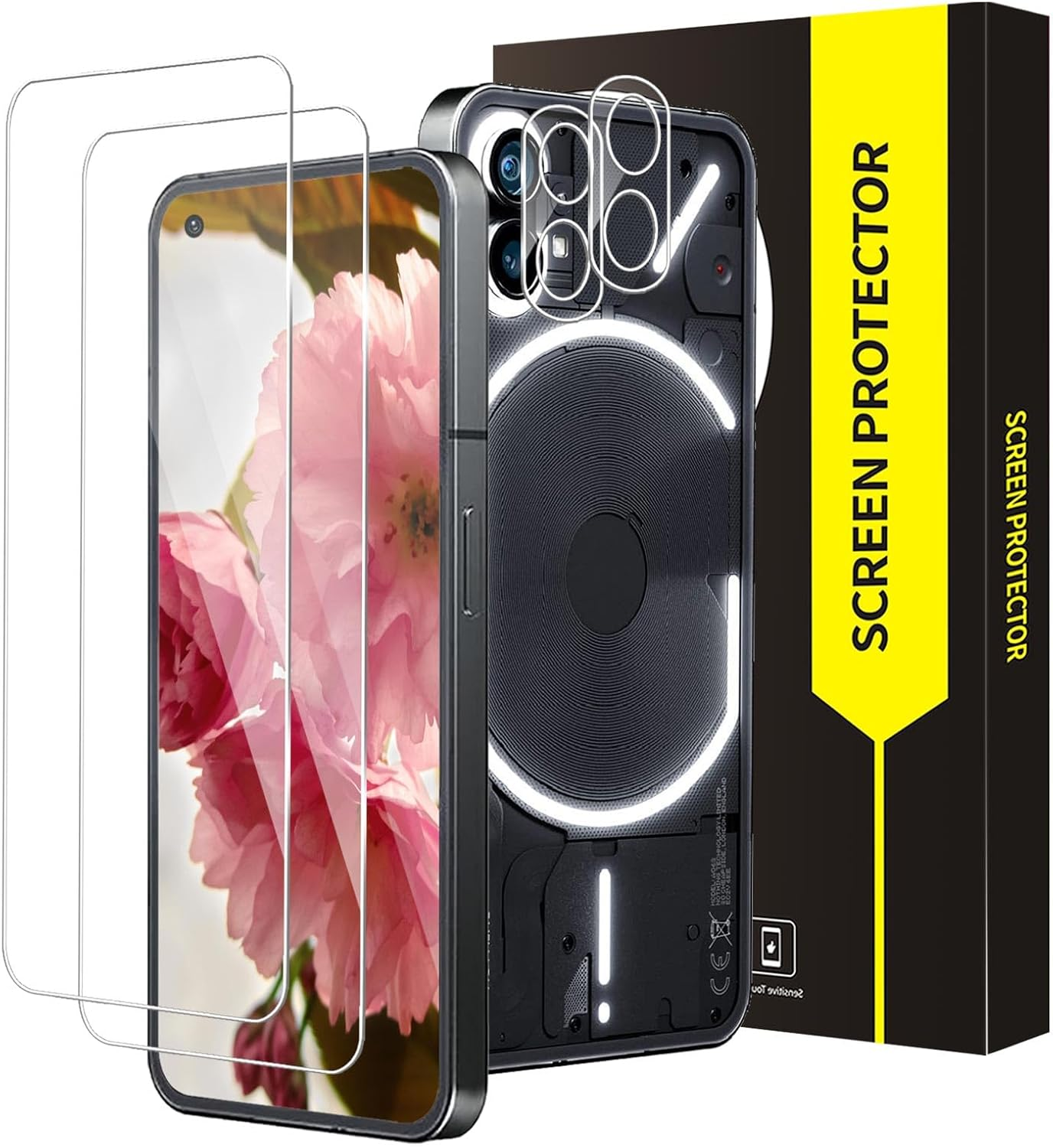 Bodyguard TPU Screen Protector for Samsung Galaxy Z Fold 2 5G, HD Clear Anti-Oil Anti-Dust Anti-Dirt Samsung Z Fold 2 Screen Protector Bumper Z Fold 2 5G Film Pack of 2 + 2