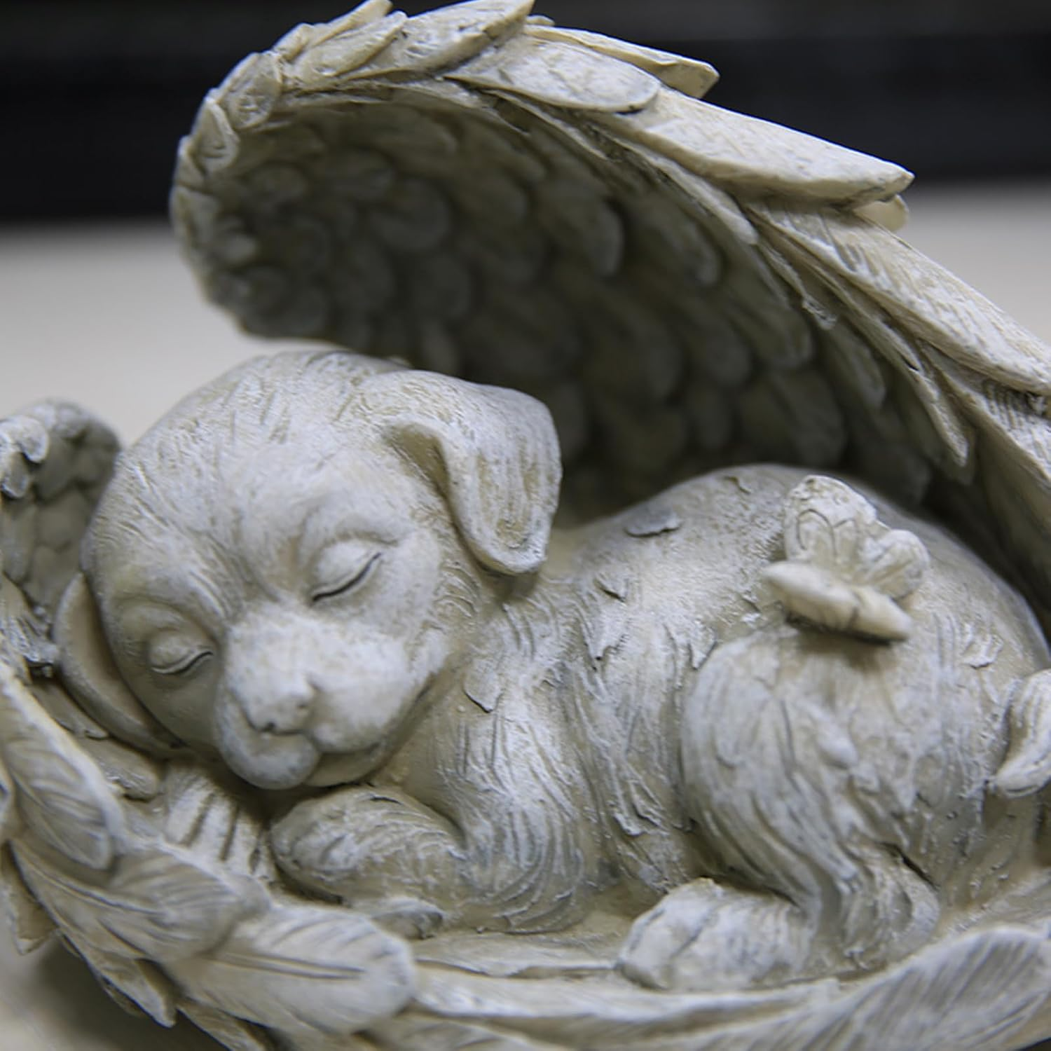 Dog Angel Pet Memorial Gravestone Dog Personalised Memorial Plaque for Grave Tombstone Cat for Outdoor Keepsake Dog Pet Memorial Grave Decoration Angel Dog Angel Cat Memorial Statue Remembered