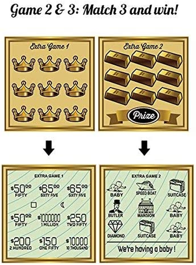 5PK Pregnancy Announcement Replica Scratch off Cards | Perfect Keepsake for Announcing Pregnancy image number 6