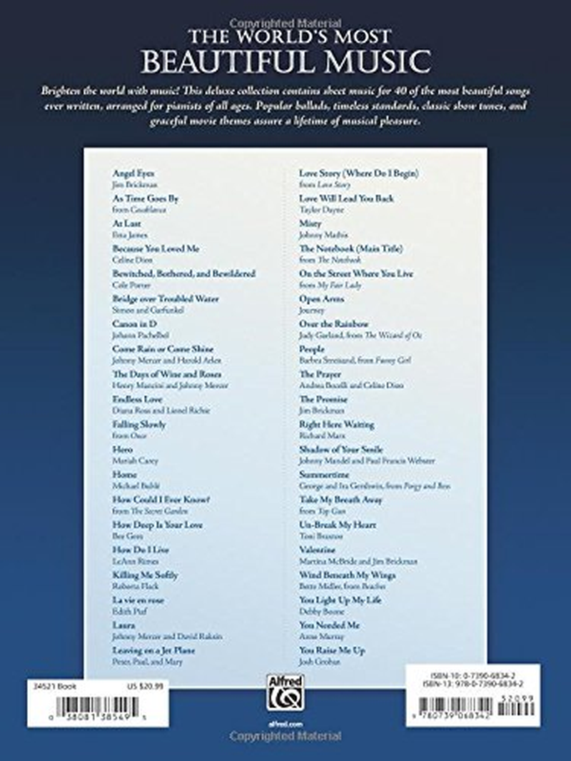 World'S Most Beautiful Music: Ballads * Standards * Show Tunes * Movie Themes image number 6