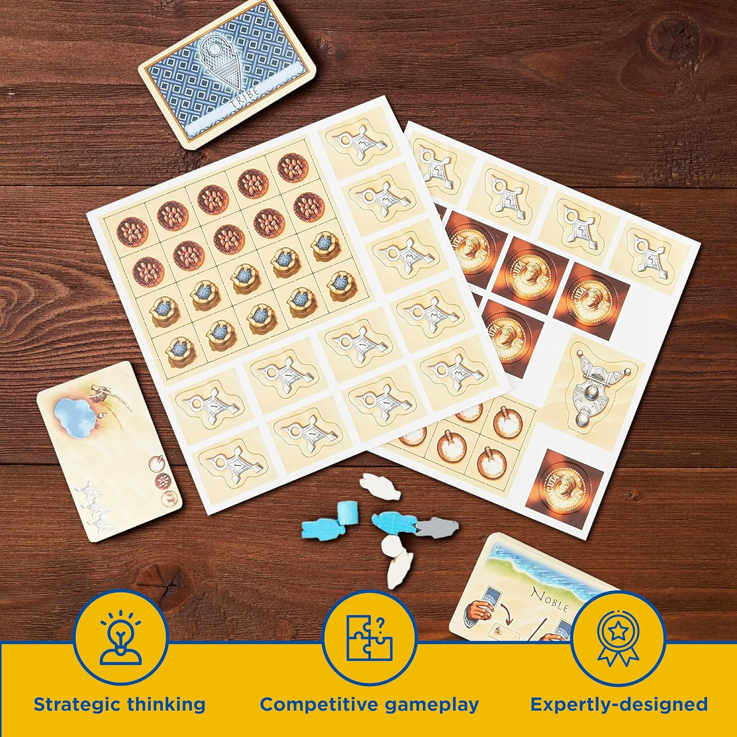 Thames & Kosmos | Targi | Two Player Game | Strategy Board Game | Golden Geek Award Nominee | Kennerspiel Des Jahres Award Finalist image number 4