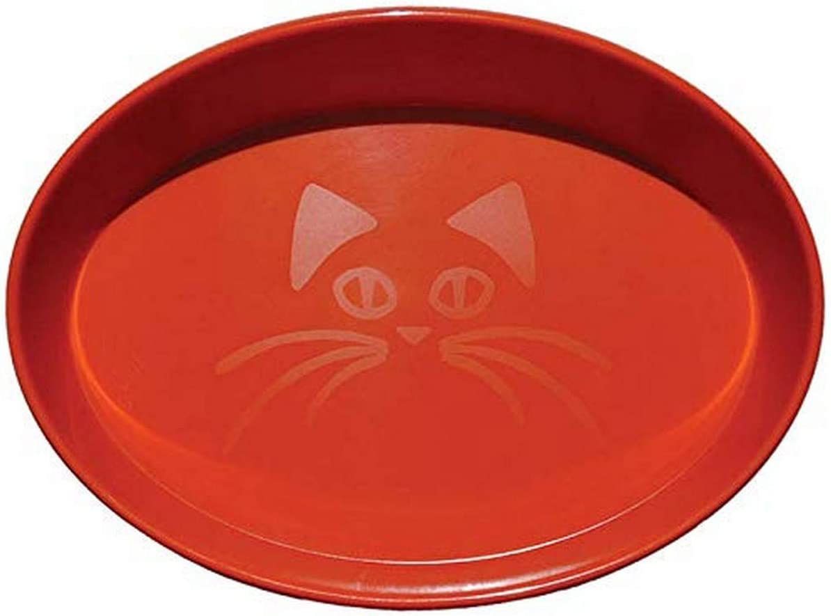 SCREAM Oval Cat Bowl, Loud Blue