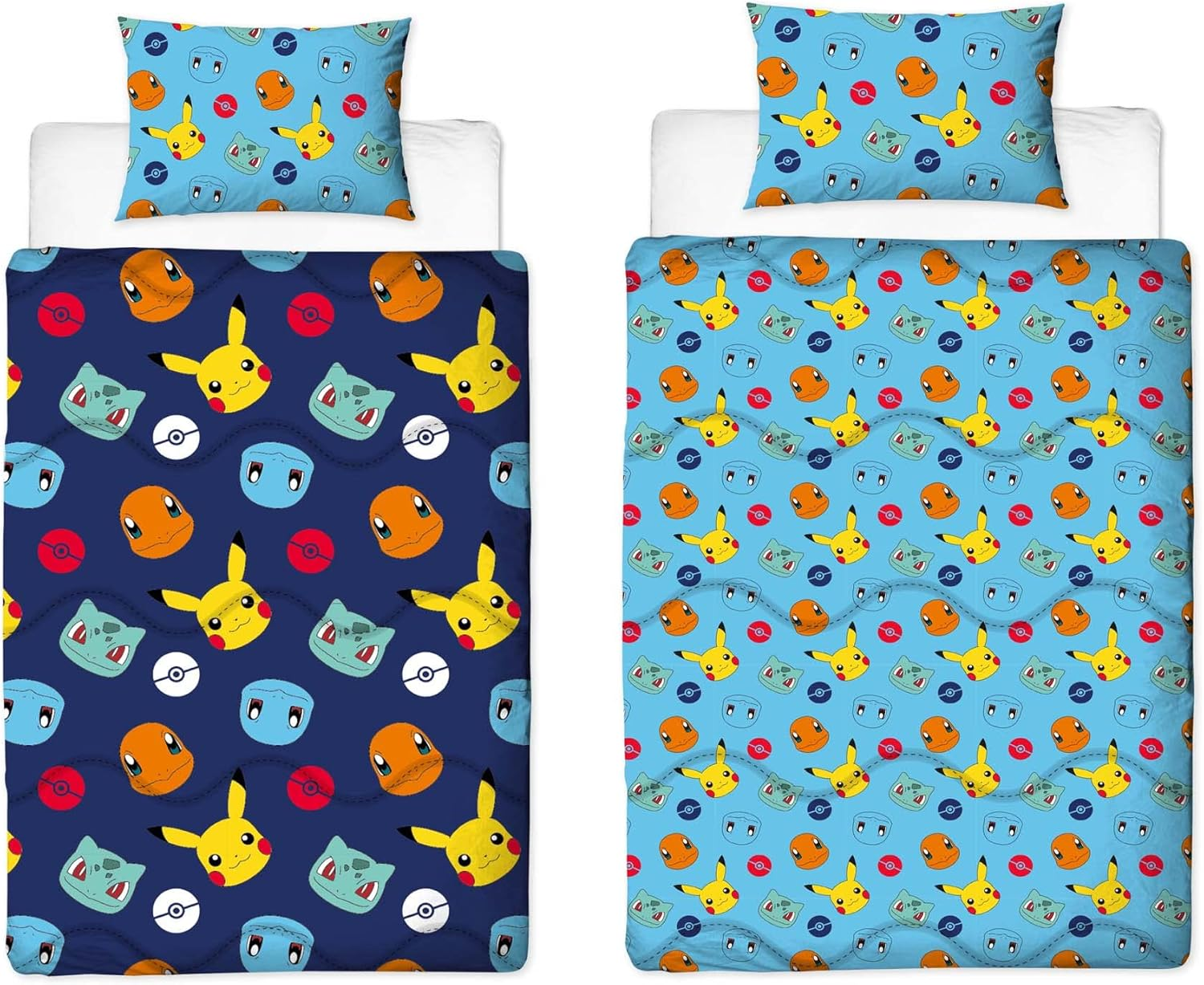 Rest Easy Single Coverless Duvet Bedding | Care Free Reversible Coverless Quilt & Pillowcase | Washable Duvet | Perfect for Travelling & Sleepovers, 10.5 Tog image number 4