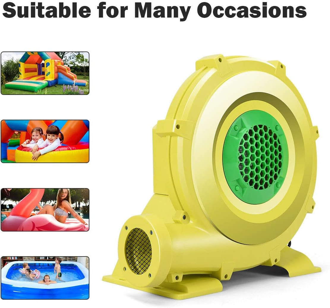 Costway 450W/680W/750W Electric Air Fan Blower Pump Inflatable Bouncer Blower image number 3