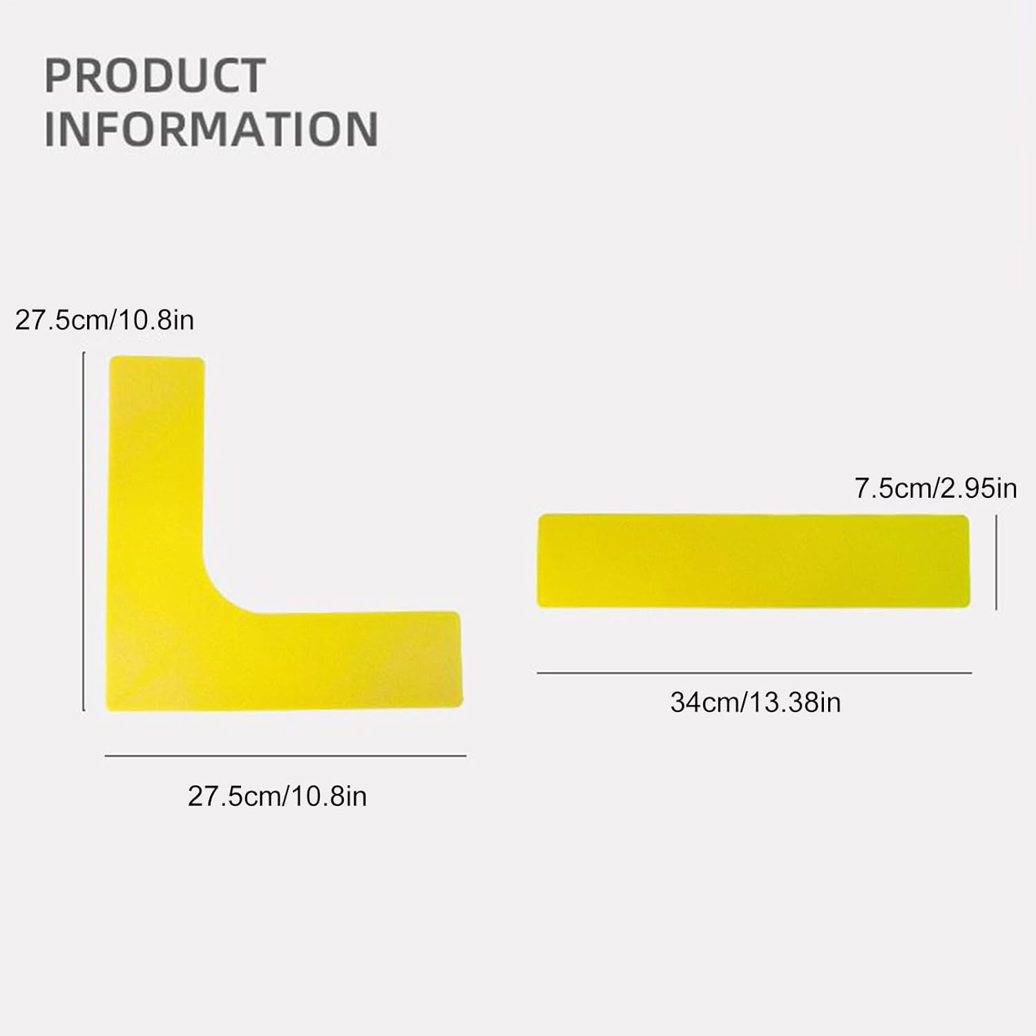 Court Line Marker Kit | Court Throw down Markers,Anti-Slip Portable Tennis Sports Throw down Accessories for Driveway School Gym Park Outdoor Training Field Backyard image number 2