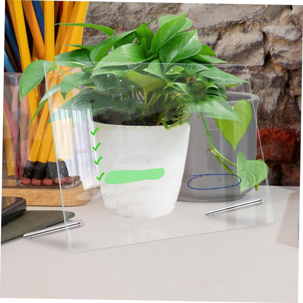 COHEALI 1Set Acrylic Memo Board Dry Erase Writing for Home Office Use Lightweight and Portable Note Board for Students and Professionals Includes Advertising image number 3