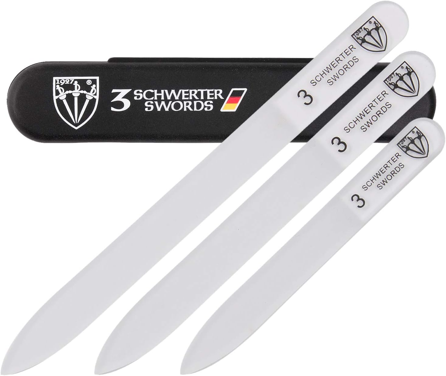 THREE SWORDS - CRYSTAL GLASS NAIL FILE for Natural and Artificial Nails - Durable - Washable - Finest Quality - 11Cm - MANICURE - PEDICURE - GROOMING - NAIL CARE by THREE SWORDS (270313)