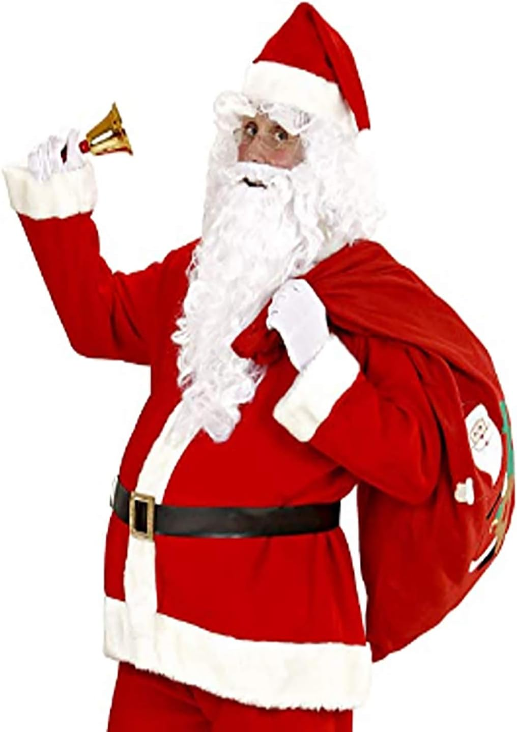 Santa Inflatable Big Belly Pregnant Woman Fake Belly Santa Claus Beer Belly with Mini Inflator Halloween Costume Accessories Christmas Costume Fat Suit Padding image number 3