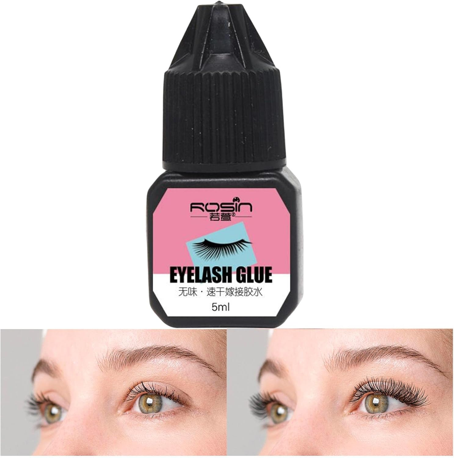 Harayaa Sensitive Eyelash Extension Glue DIY Lash Extension Glue 2S Quick Drying Black 5Ml Strong Eyelash Glue for Professional Use Salon image number 4