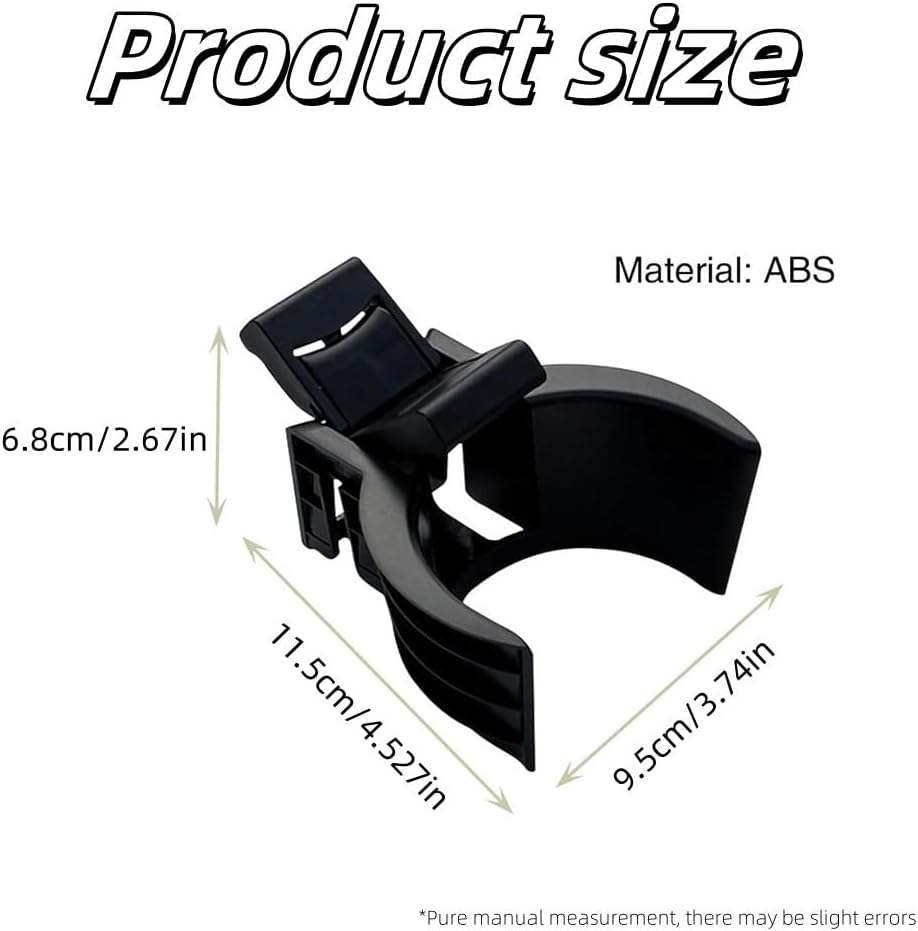 Console Cup Holder Insert Replacement 55618-0E200-C0 Compatible with Toyota Highlander 2014-2020 Plastic Cup Holder Car Accessories Black image number 1