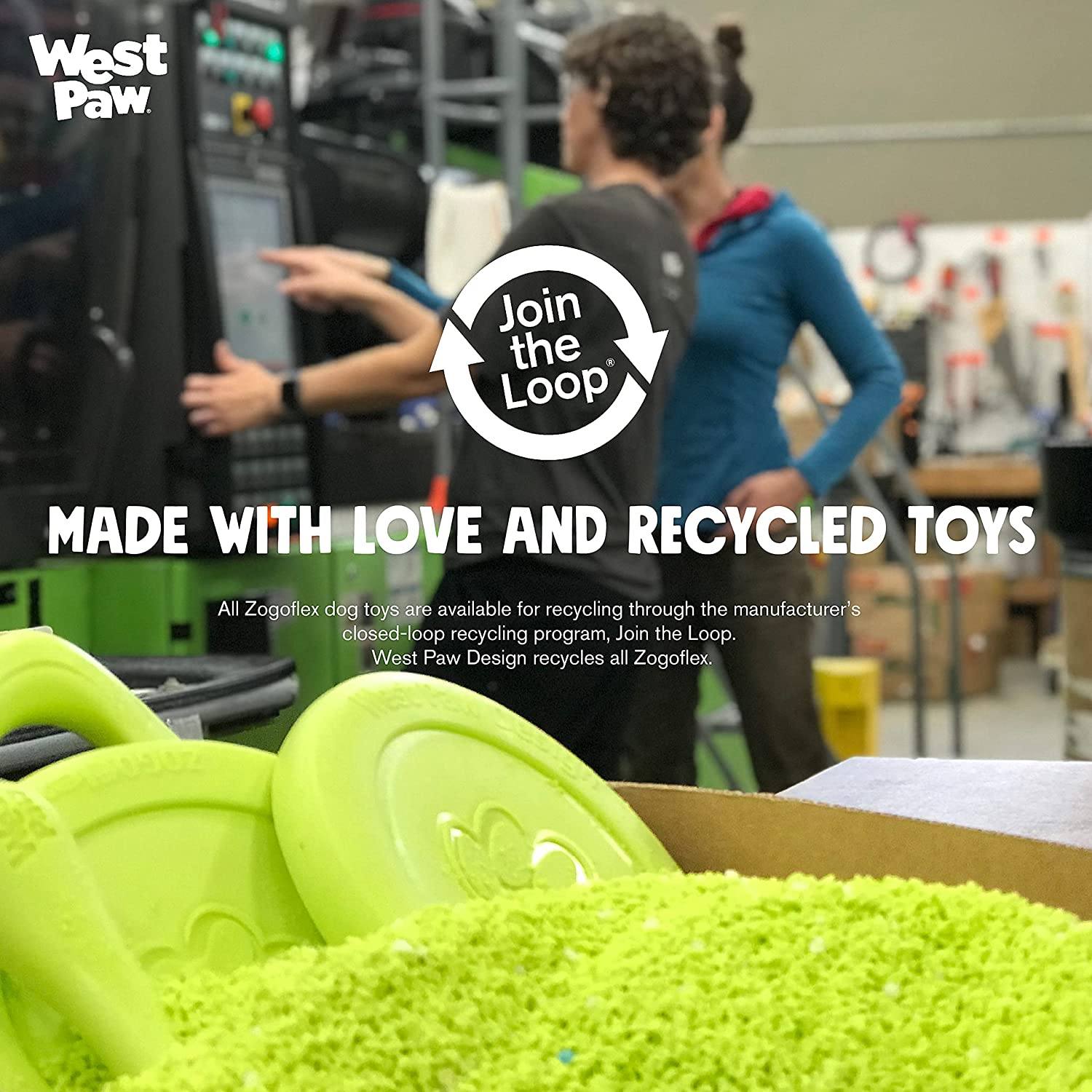 West Paw Zogoflex Hurley Durable Dog Bone Chew Toy for Aggressive Chewers, 100% Guaranteed Tough, It Floats!, Made in USA, Large, Tangerine image number 3