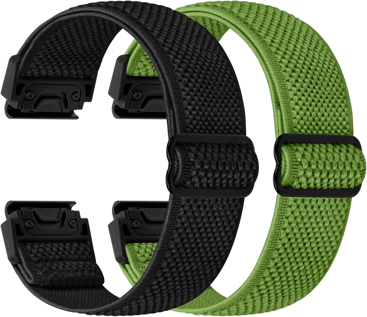 Nylon Elastic Band for Garmin Fenix ​​8 47Mm/Fenix ​​7/Fenix ​​6/Fenix ​​5/EPIX Pro 47Mm, Adjustable Woven Ballistic Nylon Webbing Wrist Strap for Garmin Fenix ​​8 47Mm, Unisex