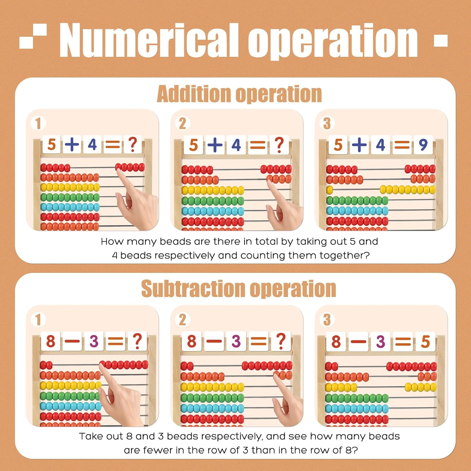 Ranqibo Wooden Abacus image number 4