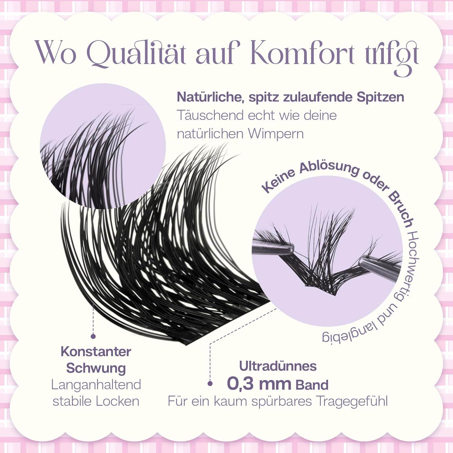 CALAILIS Eyelash Extensions, 168 Pieces, D Curl, DIY Individual Eyelashes, Mega Volume and Reusable Wispy Cluster Lashes, Super Thin Band and Soft Comfotable All Day (M03) image number 3