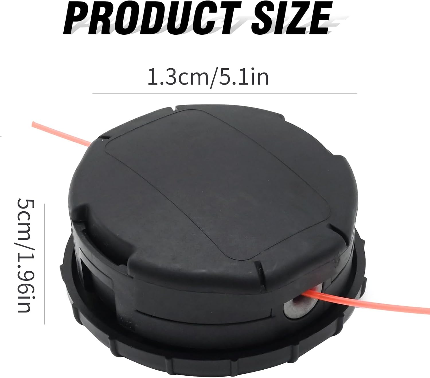 99944200903 4.5" String Bump Trimmer Head Straight & Bent Shaft Brush Cutter Trimmer Head Speed Feed Bump Head, Replacement for Echo SRM-266 SRM-266S SRM-266T SRM-266U SRM-280 image number 4