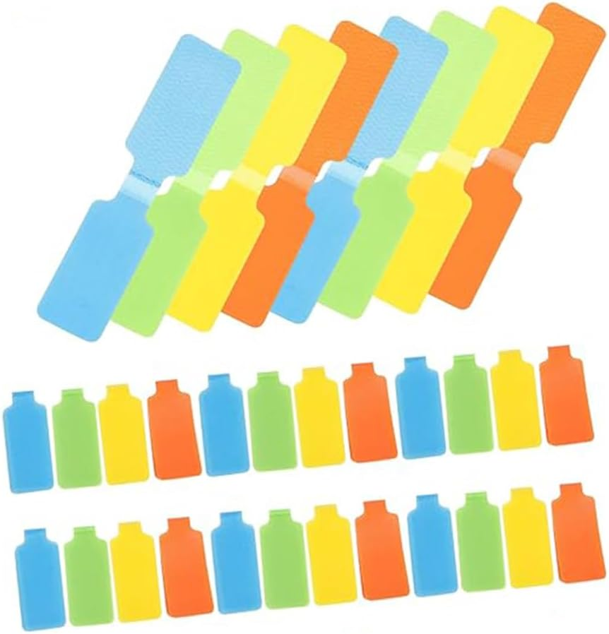 50Pcs Wire Label Cable Ties, Cord Organizer Tags, Charger Cord Markers, Cable Identification Labels for Electronics, Computer Cord Management, Cord Hider Accessories. image number 2