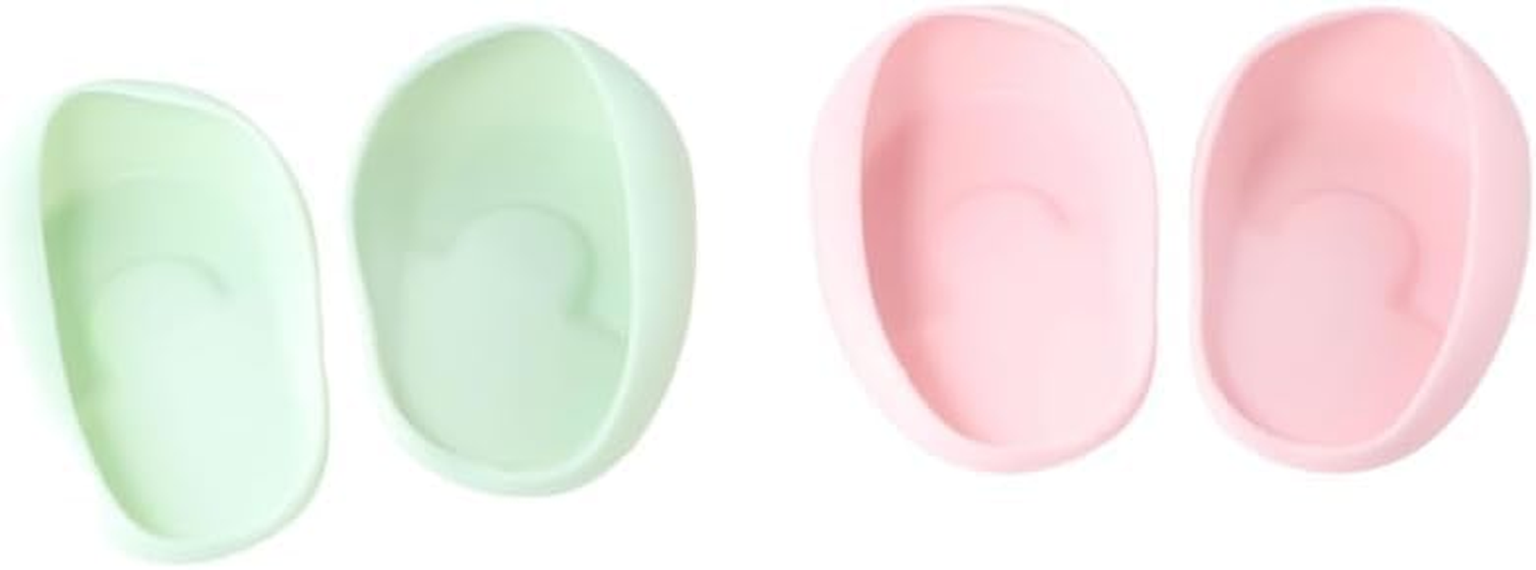 2 Pairs Waterproof Silicone Ear Covers for Hair Coloring & Dyeing - Ear Protectors & Shower Shield Earmuffs - Salon Styling Accessories (Style 1, One Size) image number 6