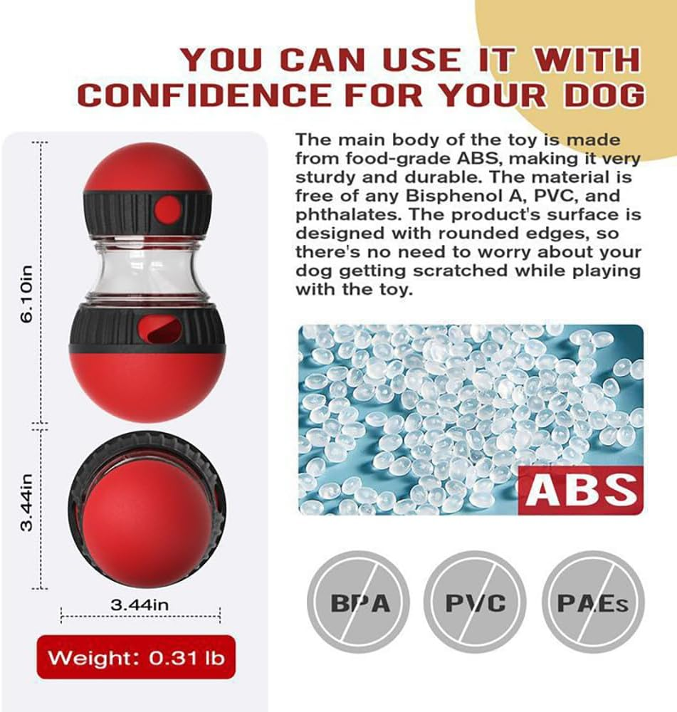 Engaging Dog Enrichment Toy - Slow Feeder & Treat Puzzle for Mental Stimulation | Durable Food Dispenser for Small & Medium Dogs | Ideal Indoor Training Aid image number 3