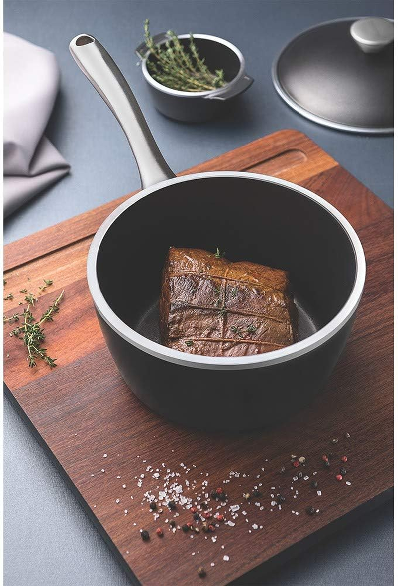 Tramontina Lyon Aluminum Sauce Pan, Black, 20 Cm image number 5
