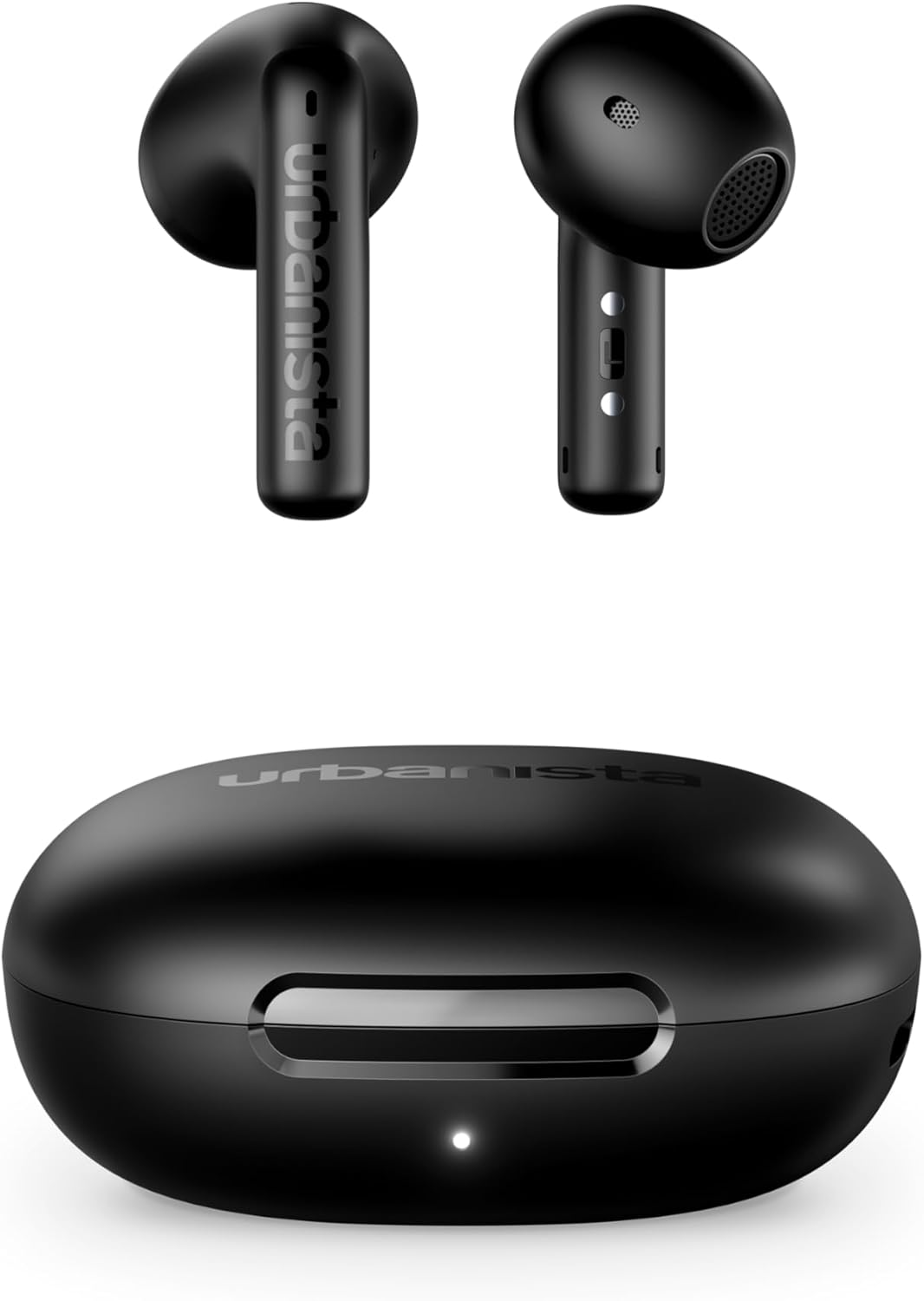 Urbanista Santa Monica Open Fit True Wireless with ANC, 24H Pay, Adaptive EQ, Crystal-Clear Calls, Touch Controls, Advanced Wind-Noise Reduction, Cloud White